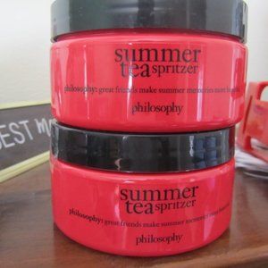 Philosophy summer tea spritzer TWO lot 8fl oz see pictures for more details body